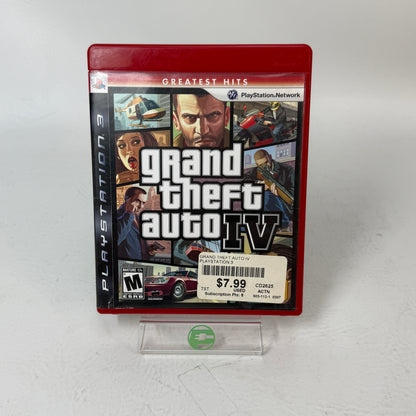 Grand Theft Auto IV (Sony PlayStation 3 PS3, 2008)