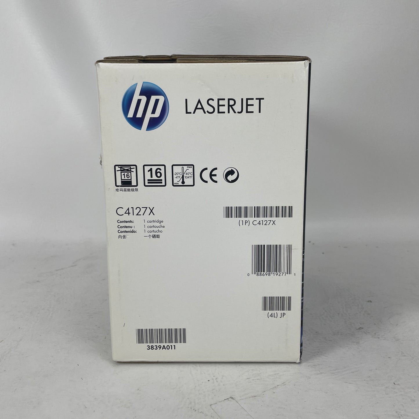 New HP LaserJet 27x Black High Yield Toner Cartridge C4127X
