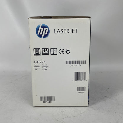 New HP LaserJet 27x Black High Yield Toner Cartridge C4127X