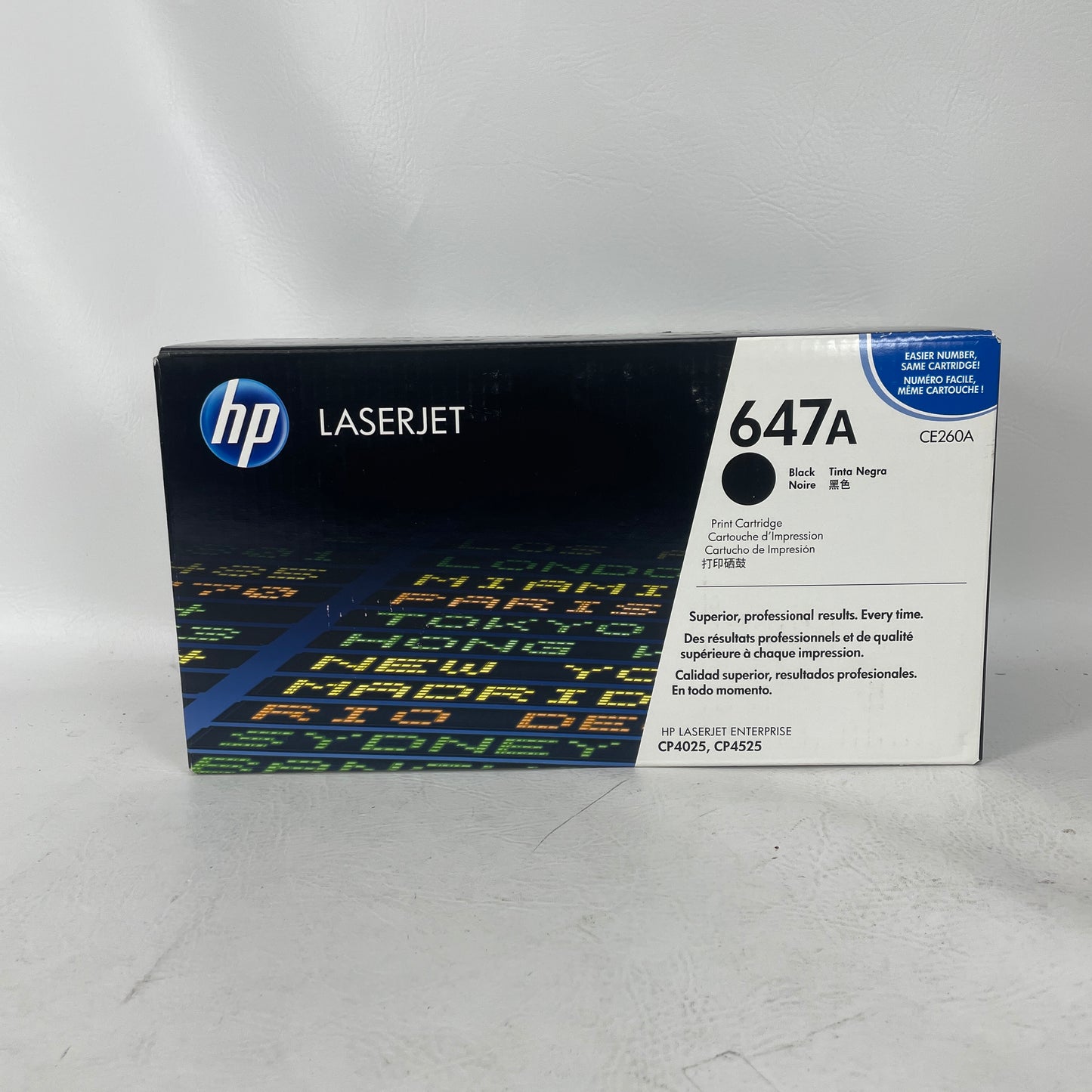 New HP LaserJet 647A Black Toner Cartridge CE260AG
