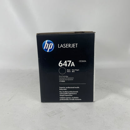 New HP LaserJet 647A Black Toner Cartridge CE260AG