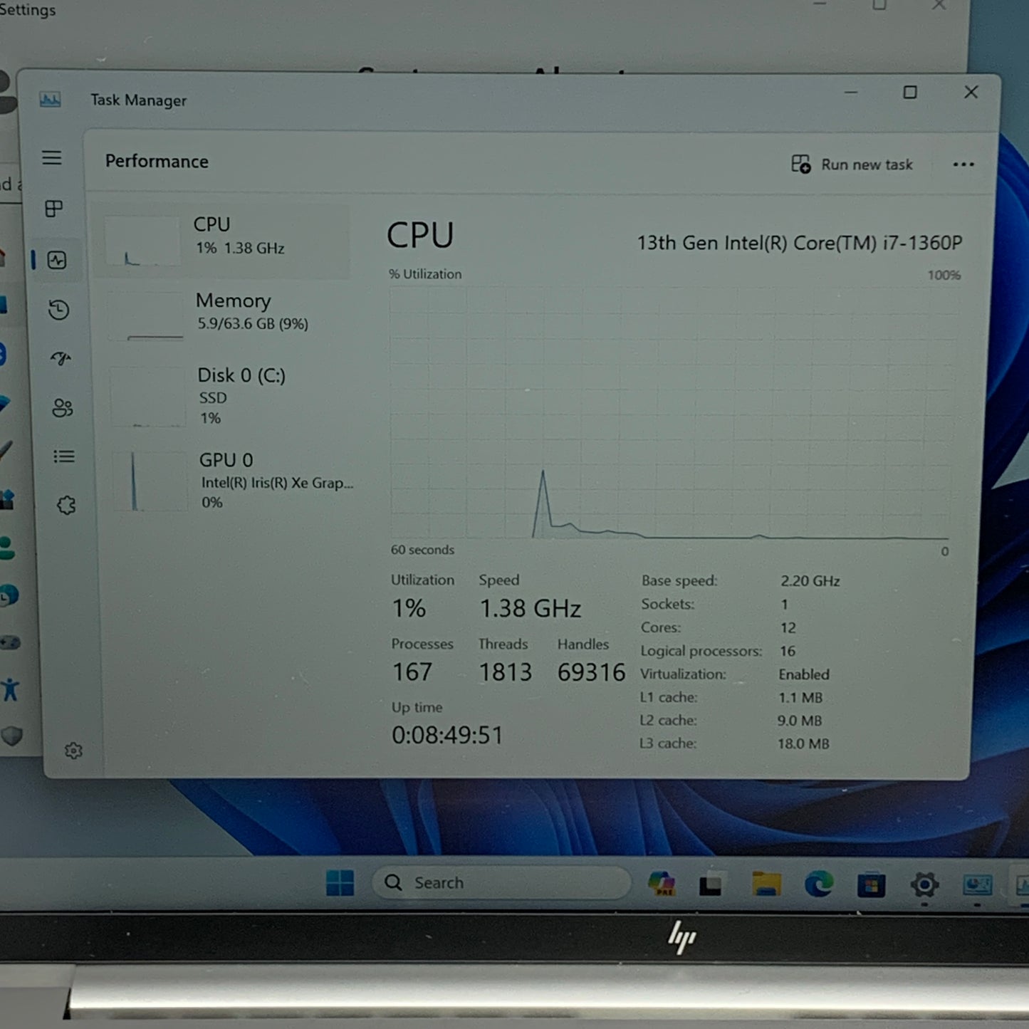 HP EliteBook 840 G10 14" i7-1360P 2.2GHz 64GB RAM 512GB SSD