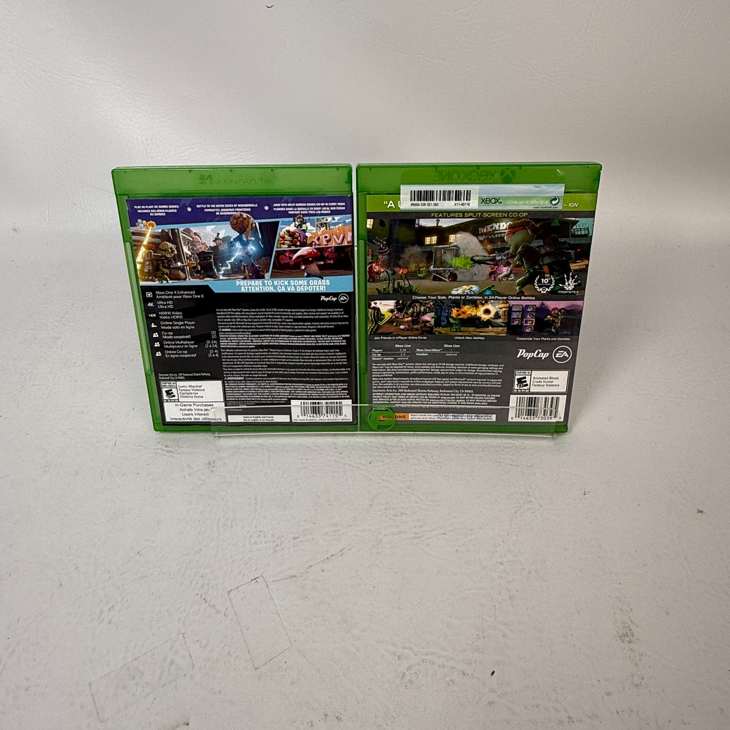 Lot of 2 Xbox One Games Plants vs Zombies Battle for Neighborville & Garden 