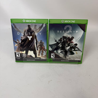 Lot of 2 Games Microsoft Xbox One Destiny, Destiny 2