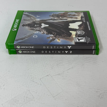 Lot of 2 Games Microsoft Xbox One Destiny, Destiny 2