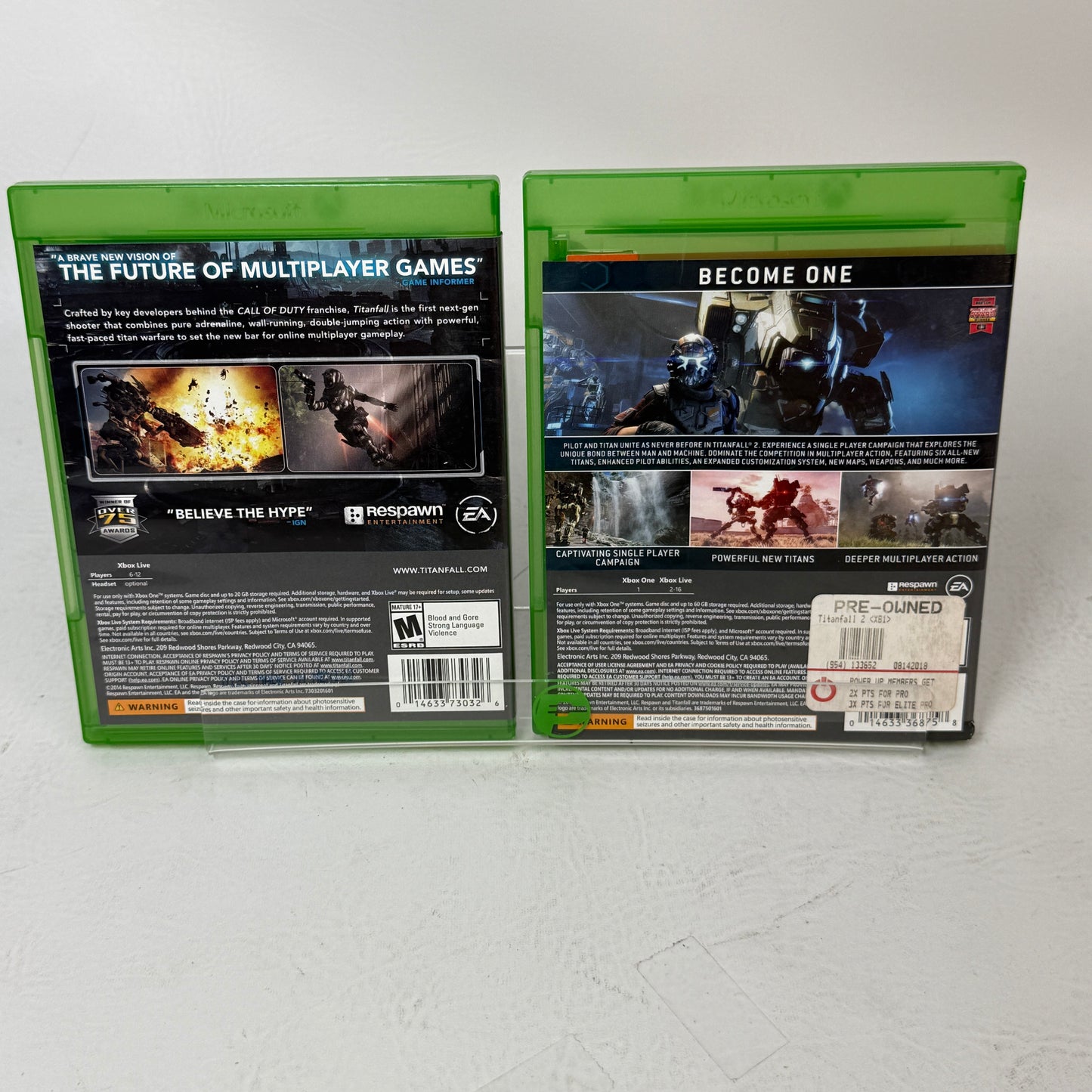 Lot of Titanfall,Titanfall 2  Microsoft Xbox One Games