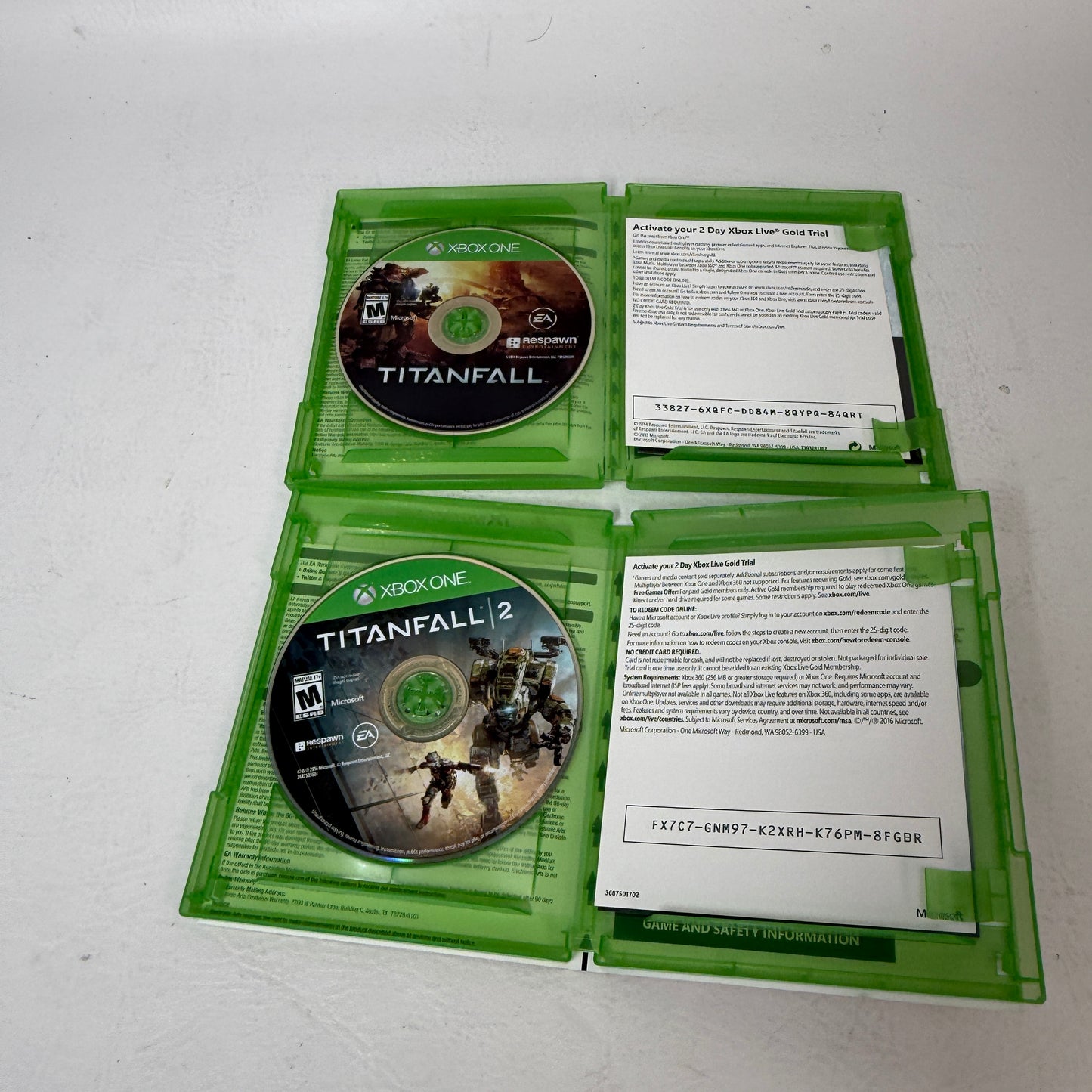 Lot of Titanfall,Titanfall 2  Microsoft Xbox One Games