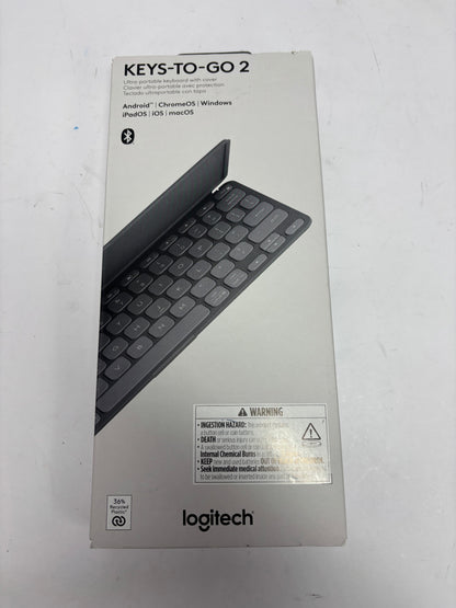 New Logitech Keys-to-Go Ultra Portable Keyboard w / Cover 920-012867