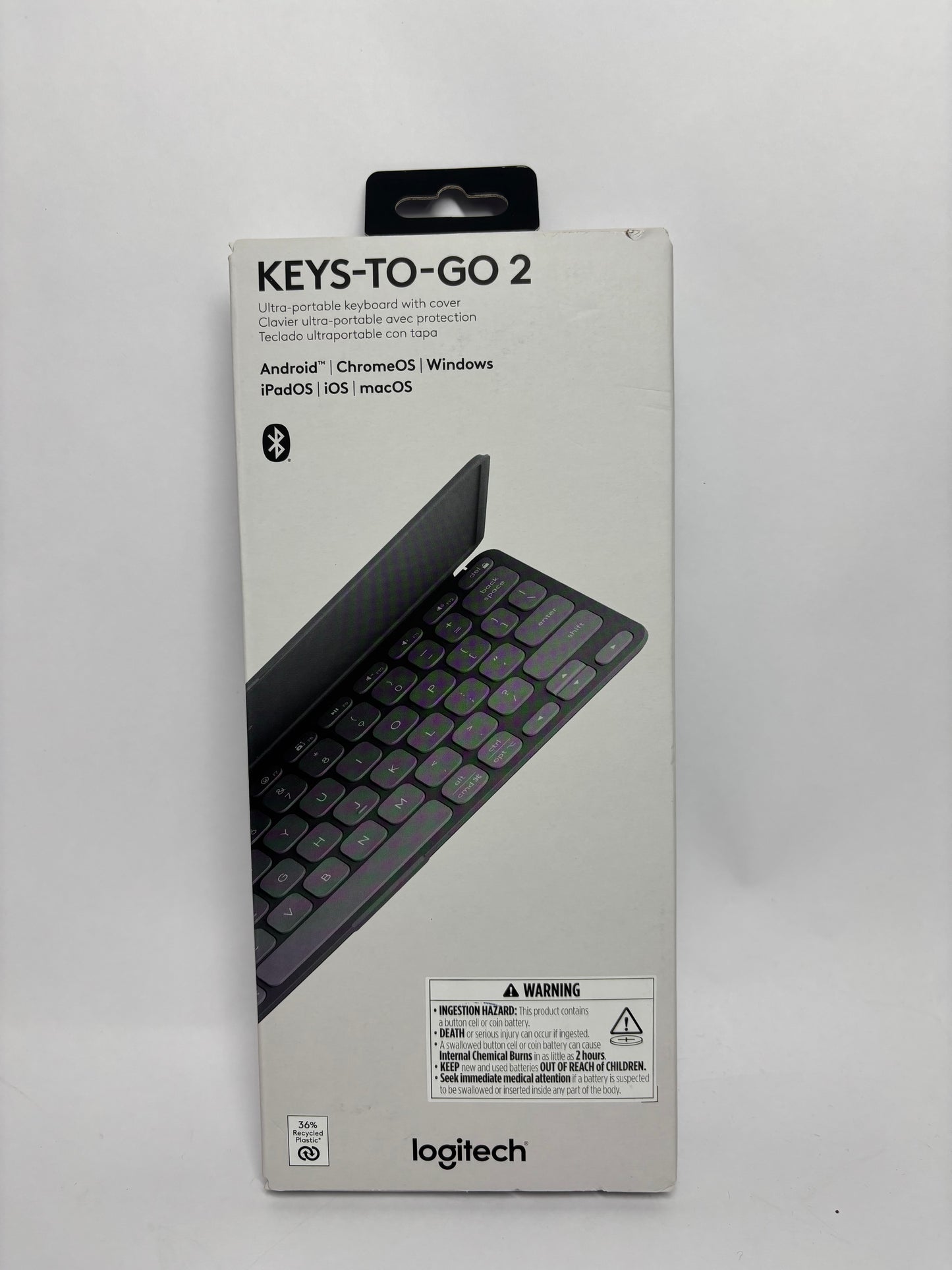 New Logitech Keys-to-Go Ultra Portable Keyboard w / Cover 920-012867