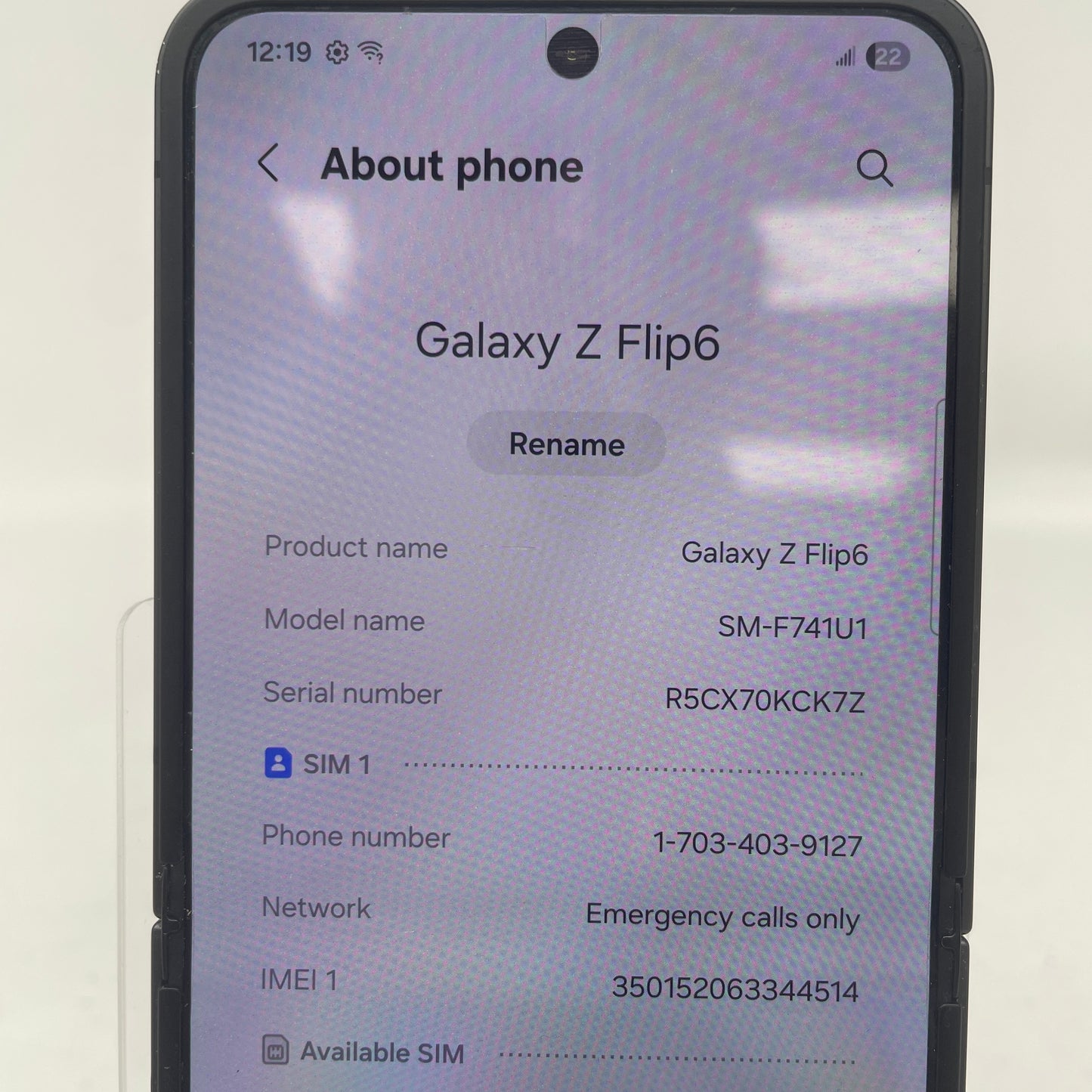Unlocked Samsung Galaxy Z Flip6 12GB RAM 512GB SM-F741U1 Crafted Black