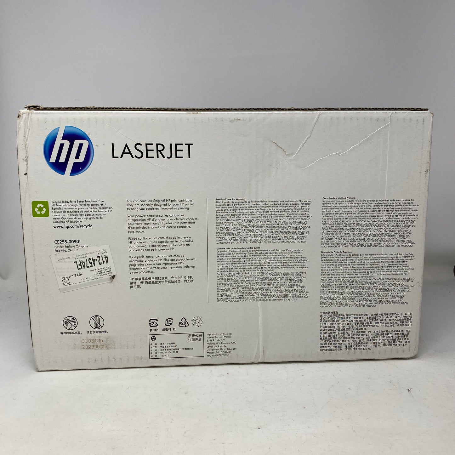 New HP 55A Black Original LaserJet Toner Cartridge 6000 Pages CE255A