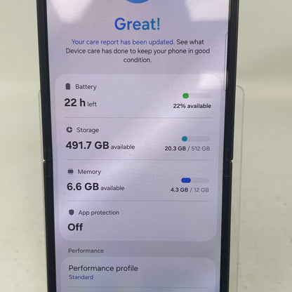 Unlocked Samsung Galaxy Z Flip6 12GB RAM 512GB SM-F741U1 Crafted Black