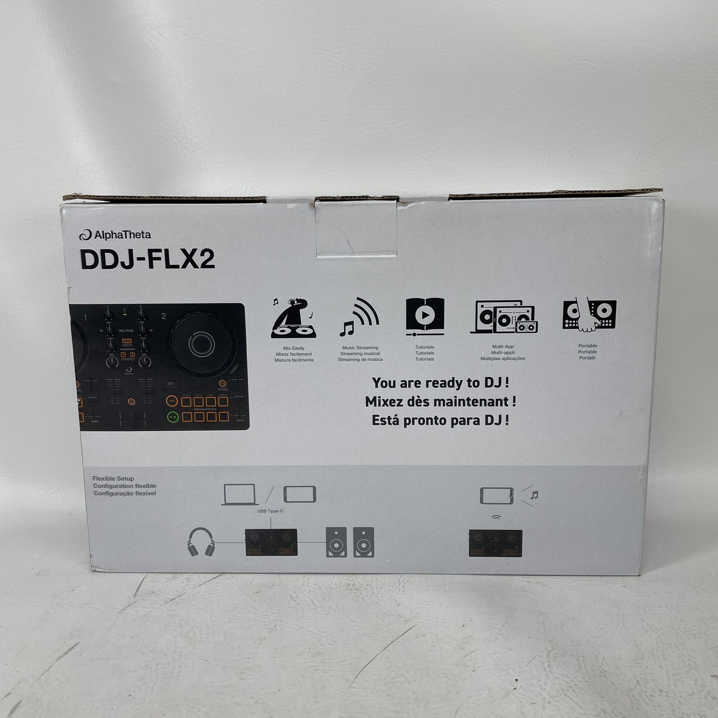 Pioneer Alpha Theta DDJ-FLX2 Compact 2-Channel DJ Controller