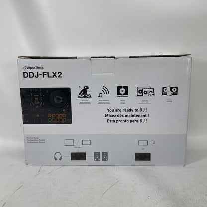 Pioneer Alpha Theta DDJ-FLX2 Compact 2-Channel DJ Controller