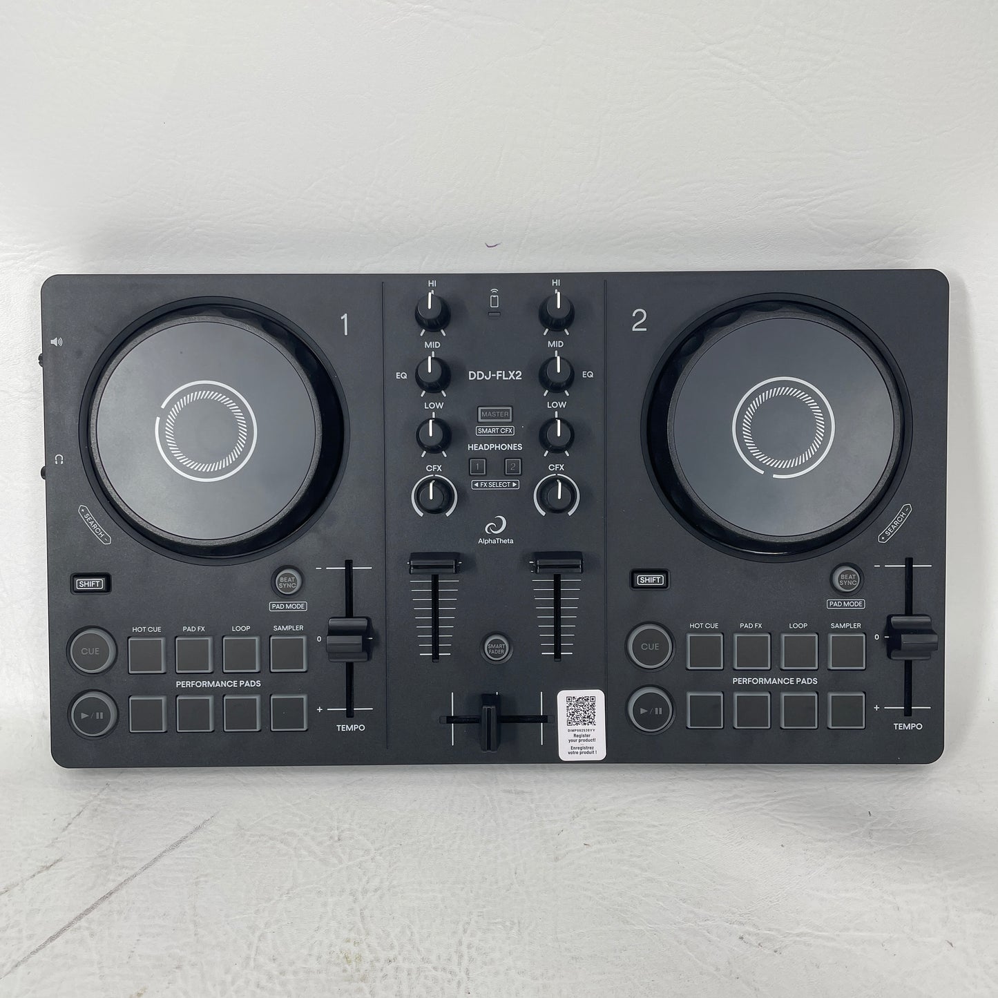 Pioneer Alpha Theta DDJ-FLX2 Compact 2-Channel DJ Controller