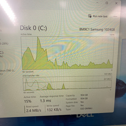 Dell 15 DC15250 15.6" Ryzen 7 7730U 2.0GHz 16GB RAM 1TB SSD AMD Radeon (TM)