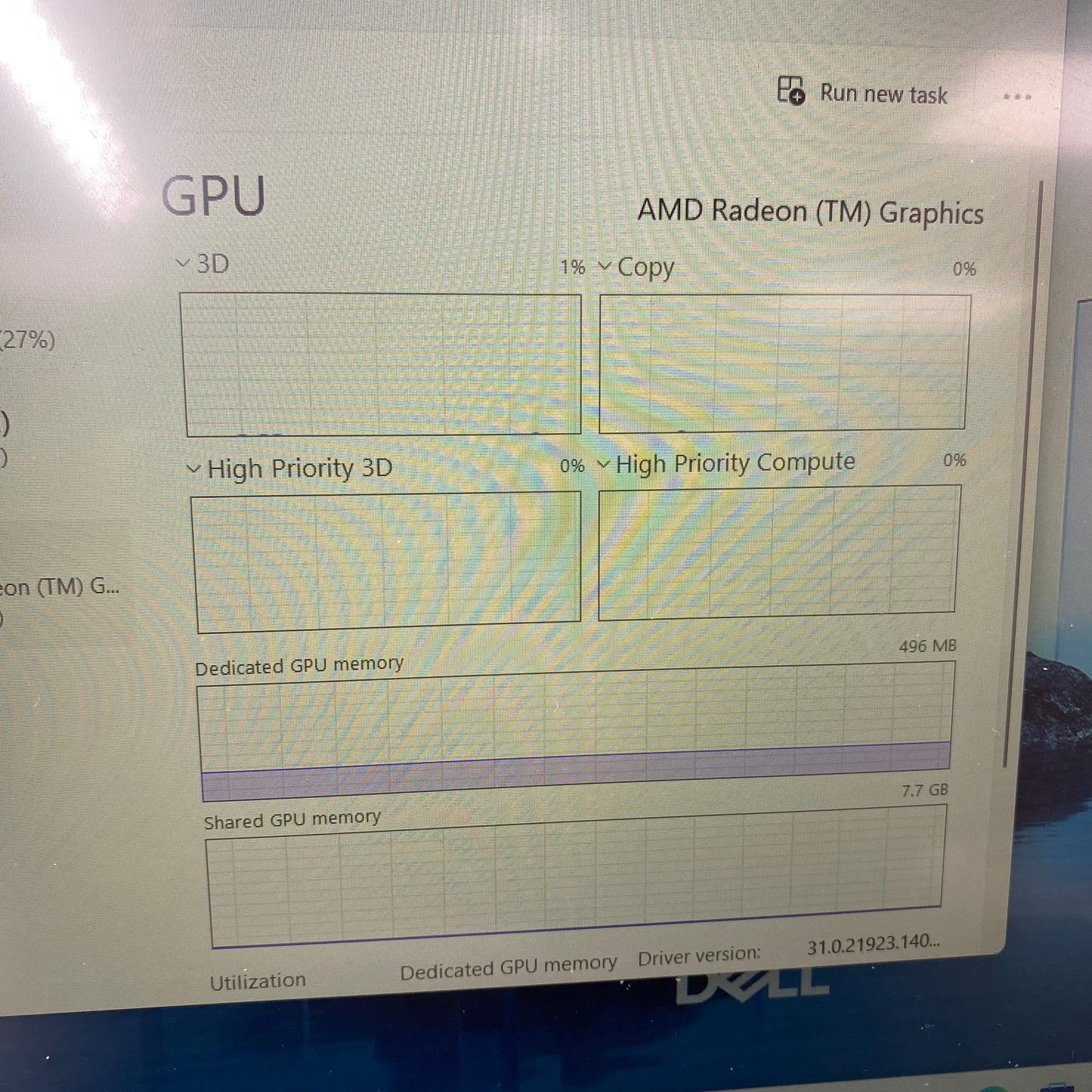 Dell 15 DC15250 15.6" Ryzen 7 7730U 2.0GHz 16GB RAM 1TB SSD AMD Radeon (TM)