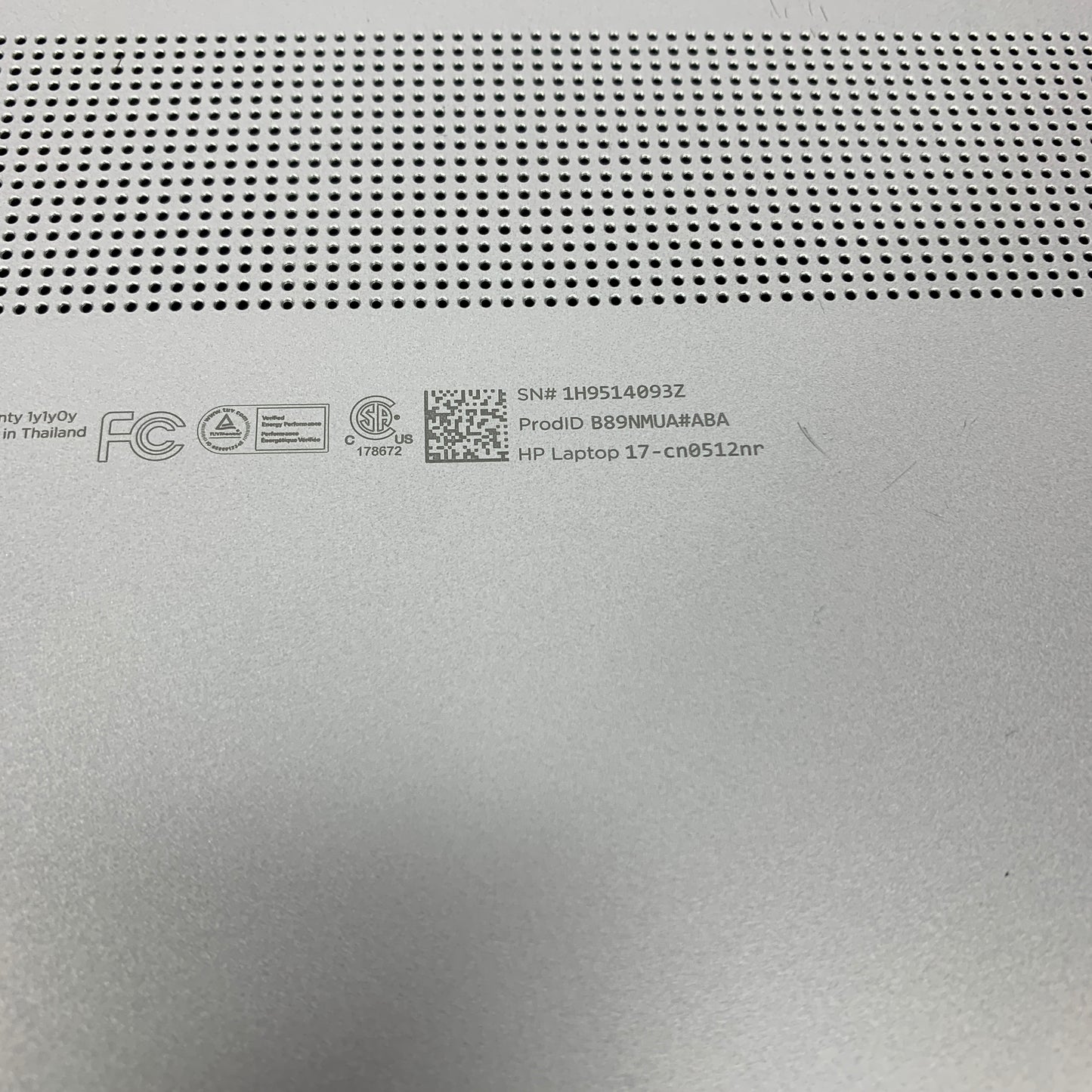 HP Laptop CN0512NR 17.3" Celeron N4500 1.1GHz 4GB RAM 256GB SSD