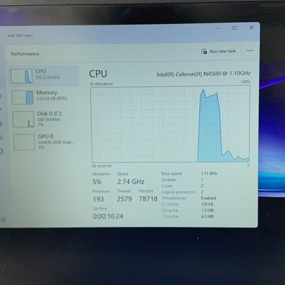 HP Laptop CN0512NR 17.3" Celeron N4500 1.1GHz 4GB RAM 256GB SSD