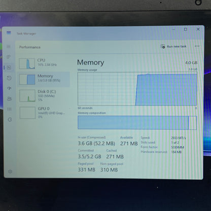 HP Laptop CN0512NR 17.3" Celeron N4500 1.1GHz 4GB RAM 256GB SSD