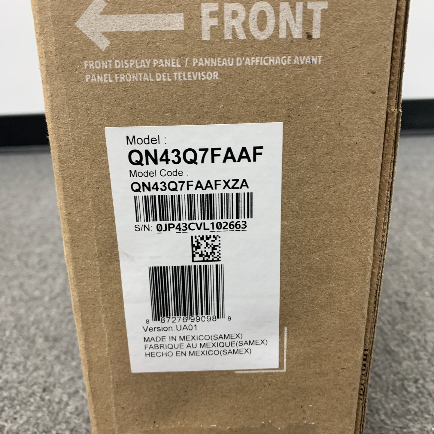 New Samsung 43" QN43Q7FAAF 43" QLED 3840 x 2160 Smart TV 2025