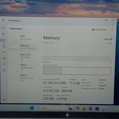 HP EliteBook 840 G11 16" Core Ultra 7 155U 1.7GHz 16GB RAM 512GB SSD