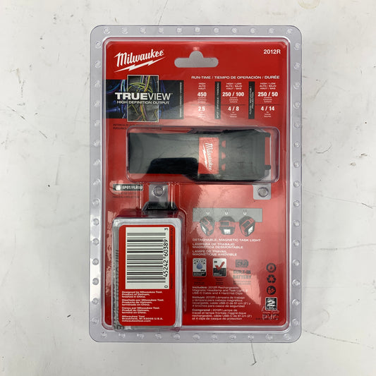 New Milwaukee 2012R Rechargeable Magnetic Headlamp & Task Light