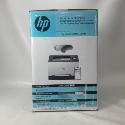 New HP LaserJet Pro Wireless Color Laser Printer White 3201DW