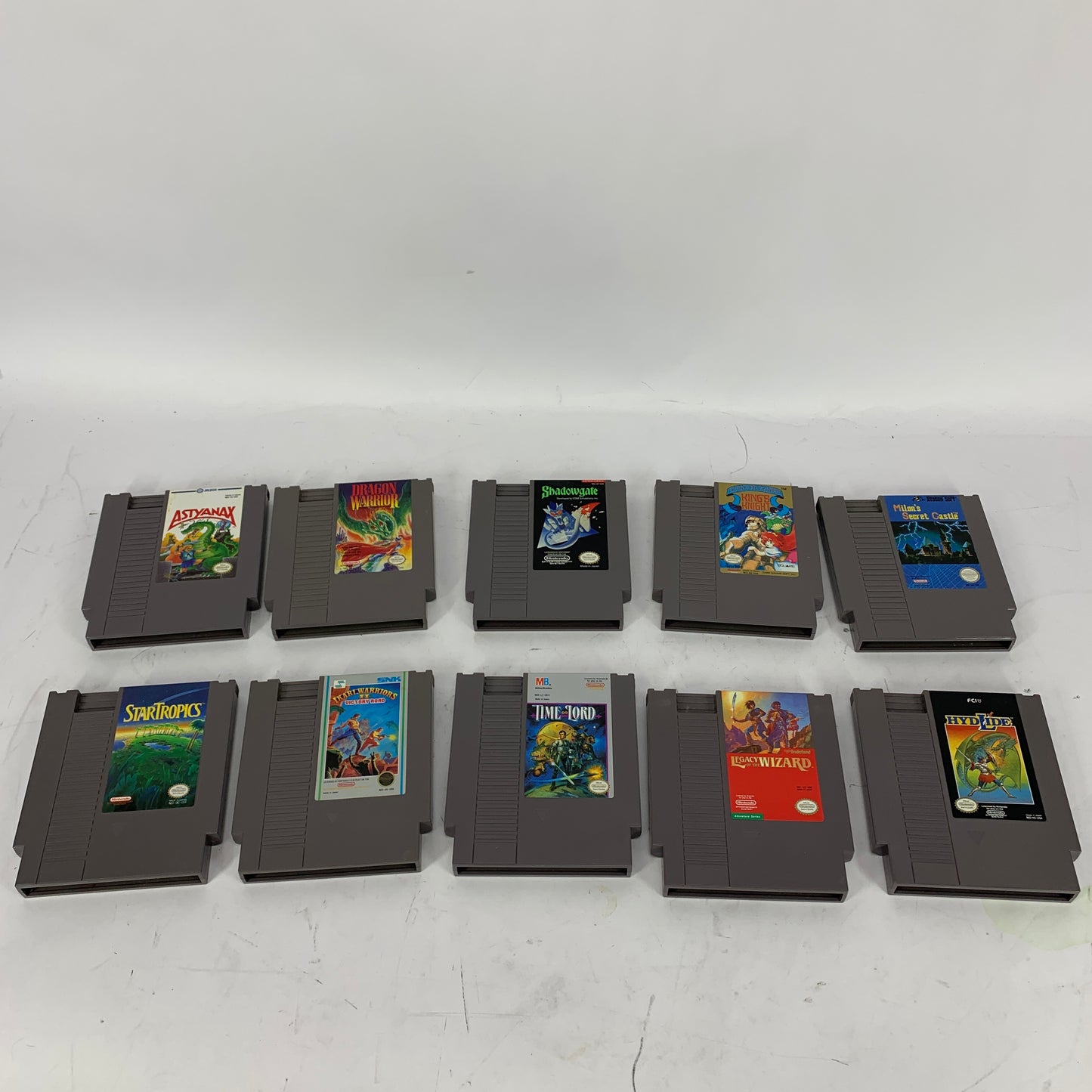 Lot of 10 Nintendo NES Games