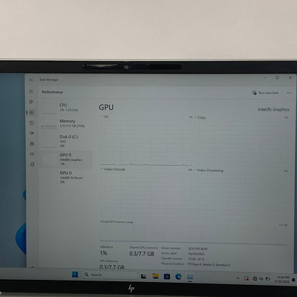 HP EliteBook 840 G11 14" Core Ultra 7 155U 1.7GHz 16GB RAM 512GB SSD
