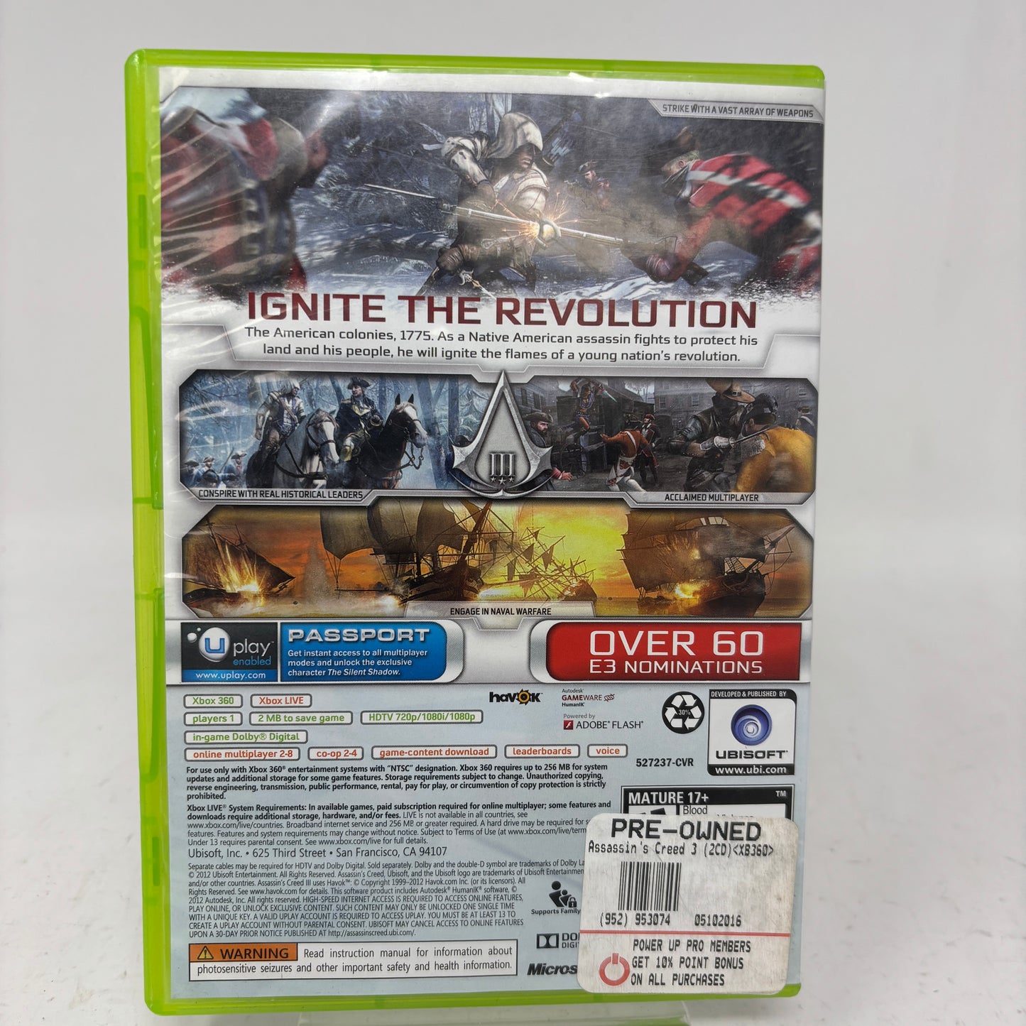 Assassin's Creed III Remastered (Nintendo Switch, 2019)