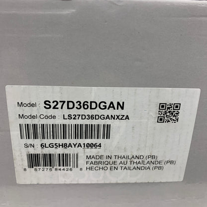 Samsung Essential S3 27" S27D36DGAN LED-Backlit LCD VA 100Hz Curved Monitor