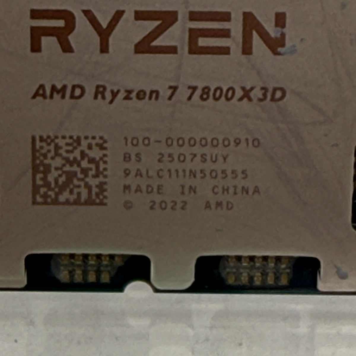 AMD Ryzen 7 7800X3D 4.2GHz 8-Core 16-Thread AM5 CPU Processor 100-000000910