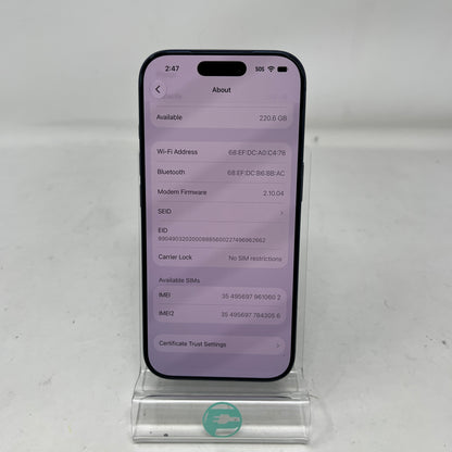 Factory Unlocked Apple iPhone 17 Pro 256GB Deep Blue MG7M4LL/A