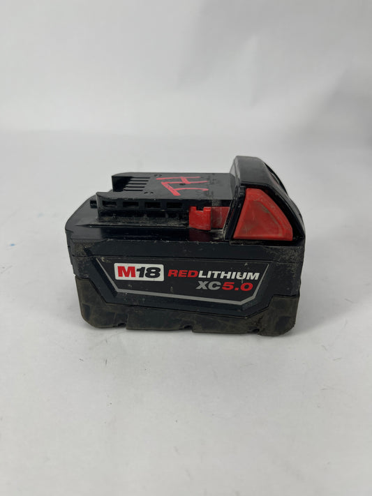 Milwaukee M18 5.0 Battery XC5.0 18V Red Lithium 48-11-1850 Genuine