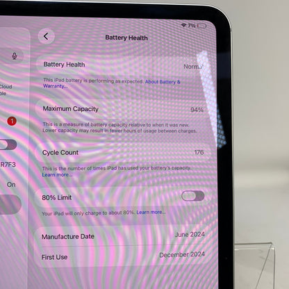 WiFi Only Apple iPad Pro 11" M4 256GB Silver MVV93LL/A