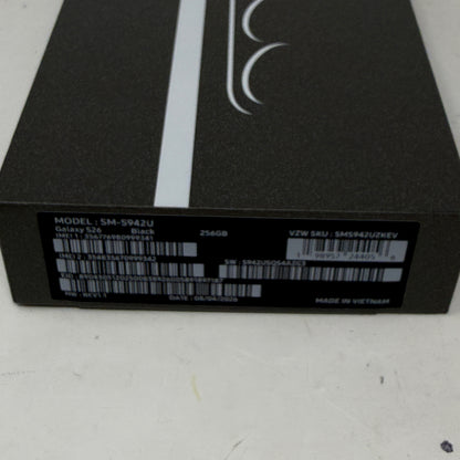 Verizon Samsung Galaxy S26 12GB RAM 256GB SM-S942U Black