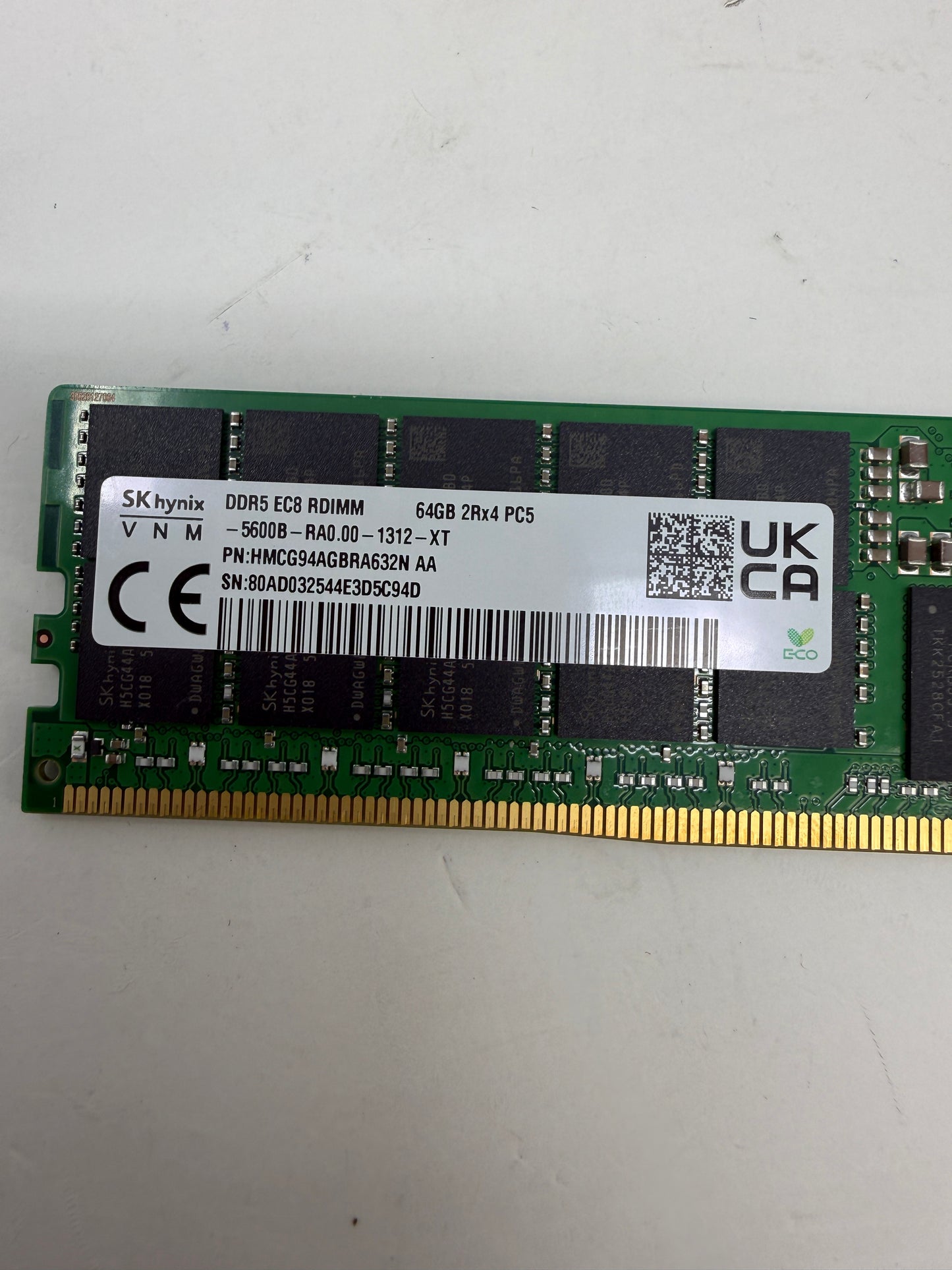 SK Hynix VNM PC5-5600B-RA0.00 64GB (1x64GB) RAM DDR5 5600MHz HMCG94AGBRA632N AA