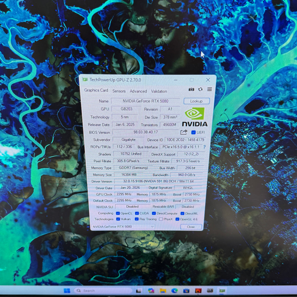 Gigabyte GeForce RTX 5080 AERO OC 16GB GDDR7 Graphics Card GV-N5080AERO OC-16GD