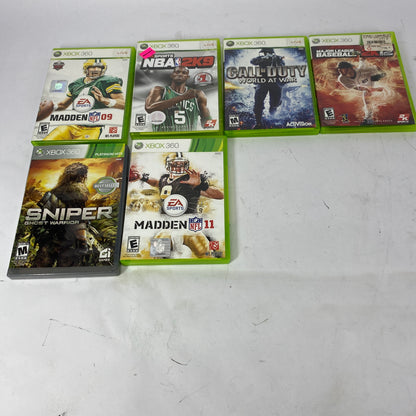 Lot of 6 Microsoft Xbox 360 Games