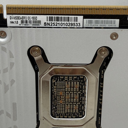 Gigabyte GeForce RTX 5080 AERO OC 16GB GDDR7 Graphics Card GV-N5080AERO OC-16GD