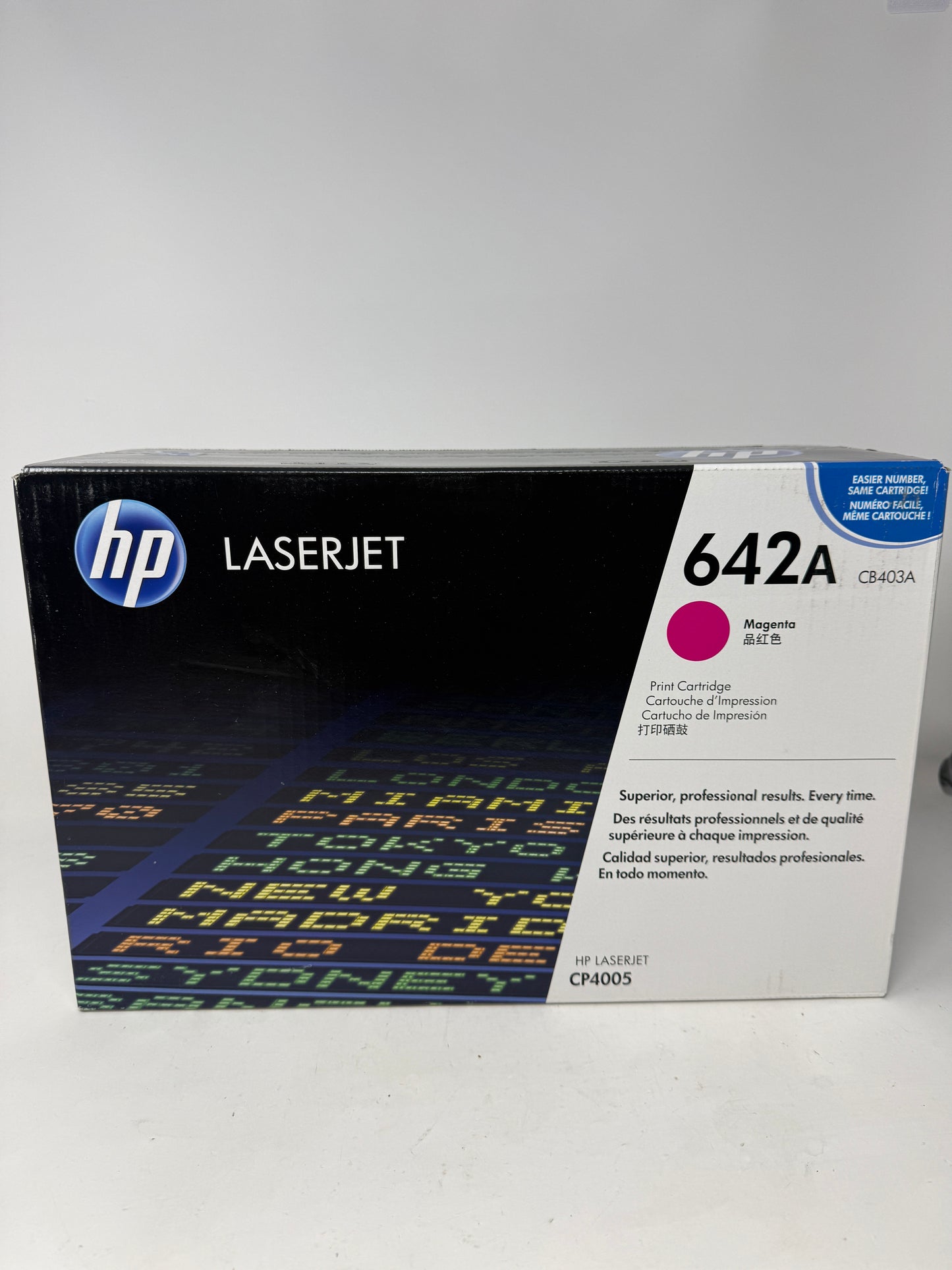 New HP LaserJet 642A Magenta Toner Cartridge CB403A