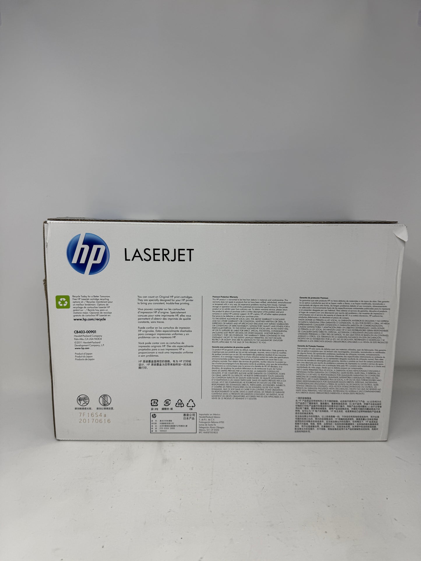 New HP LaserJet 642A Magenta Toner Cartridge CB403A