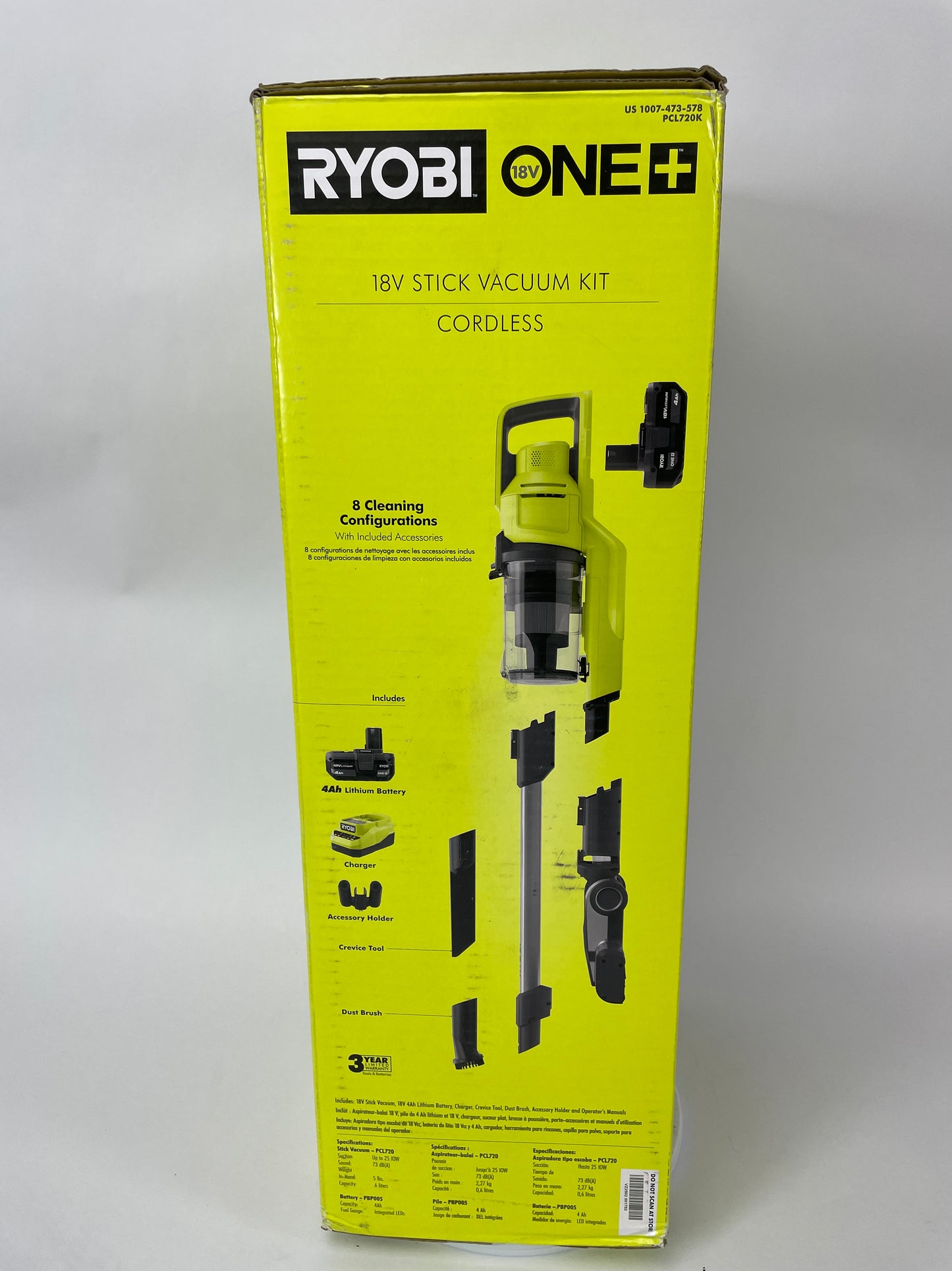 New Ryobi PCL720K 18V Vacuum Kit