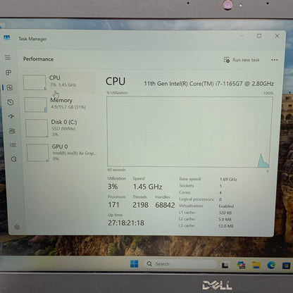 Dell Latitude 3420 15.6" i7-1165G7 2.8GHz 16GB RAM 256GB SSD