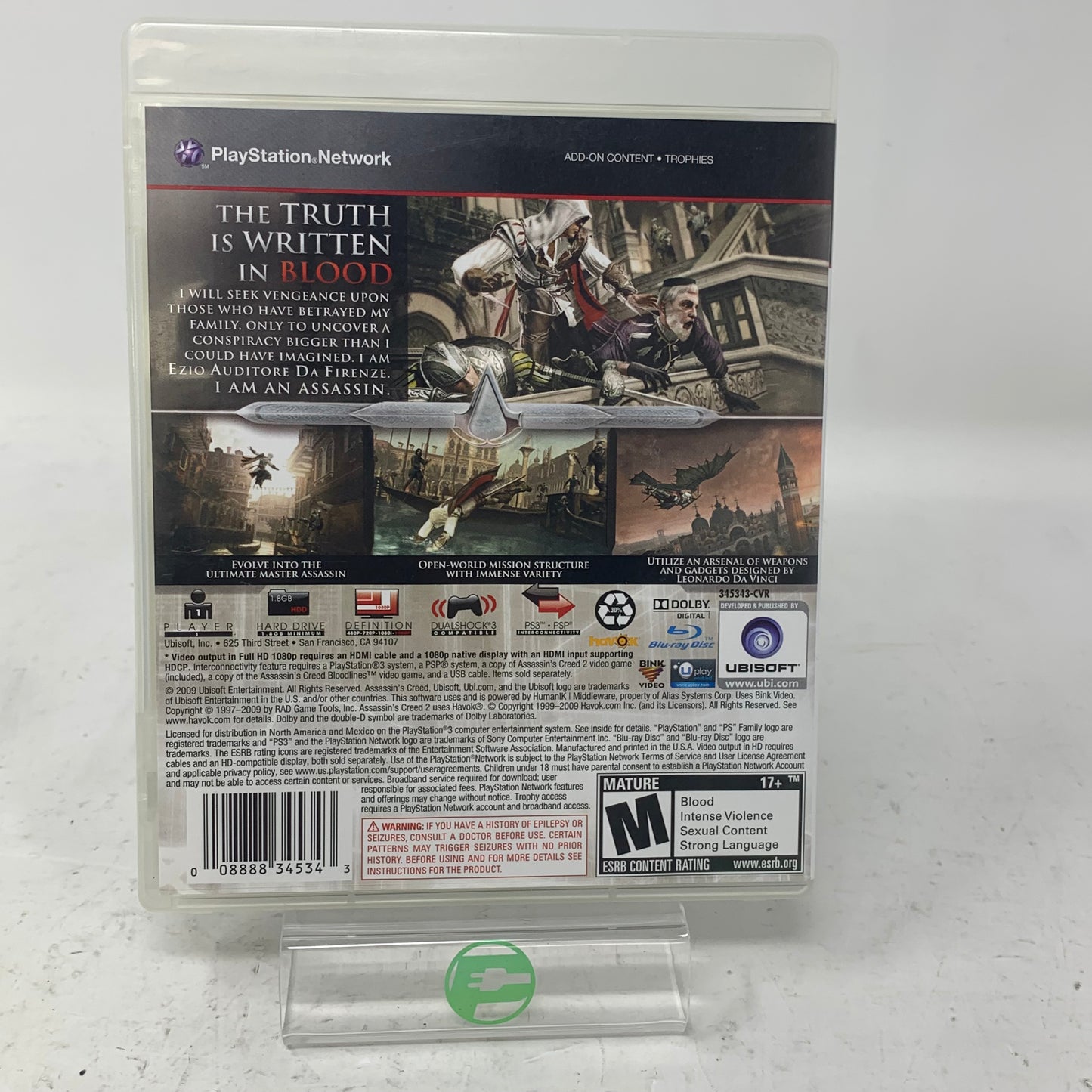Assassin's Creed II (Sony PlayStation 3 PS3, 2009)