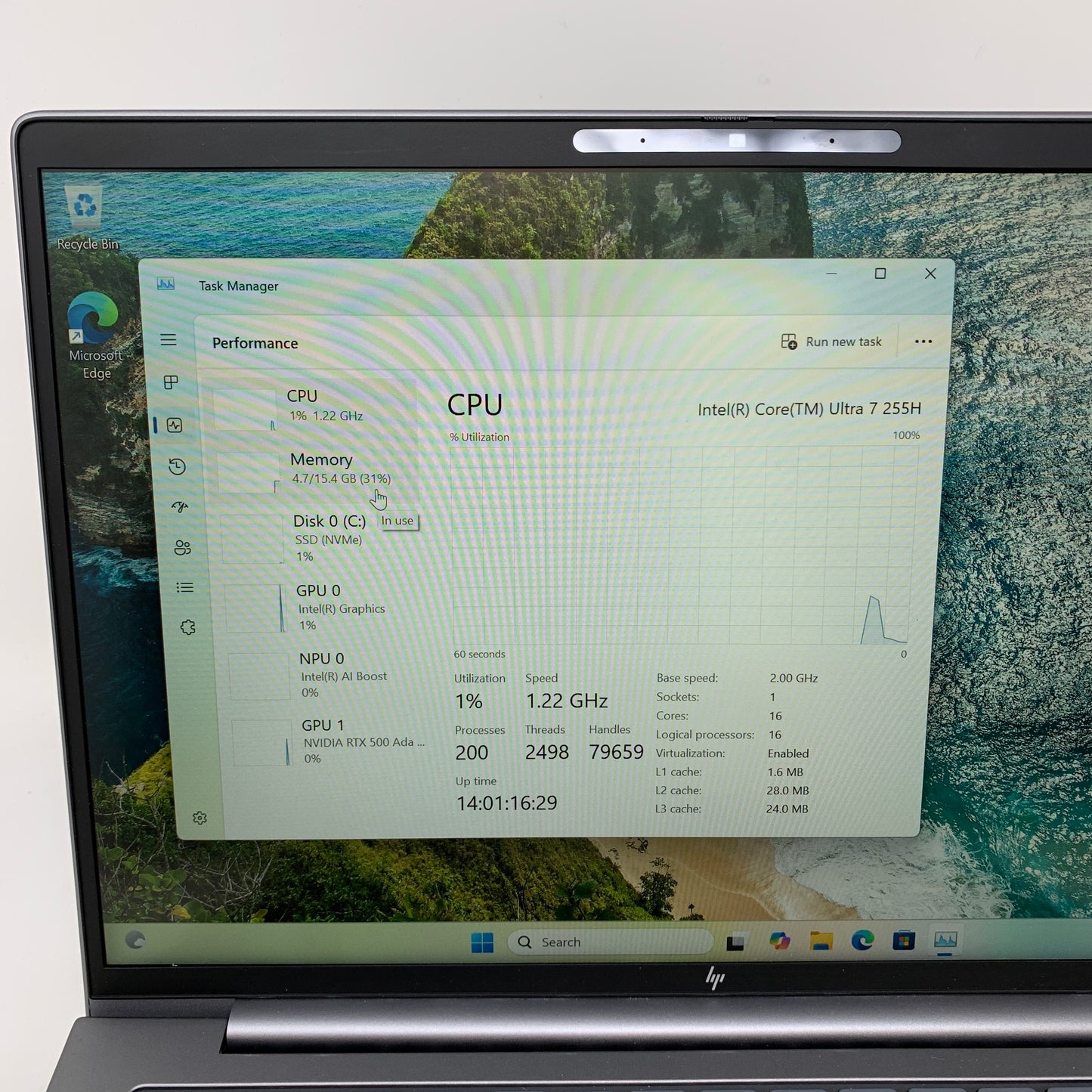 HP ZBook G1I 16" Ultra 7 255H 2.0GHz 16GB RAM 512GB SSD RTX 500 Ada