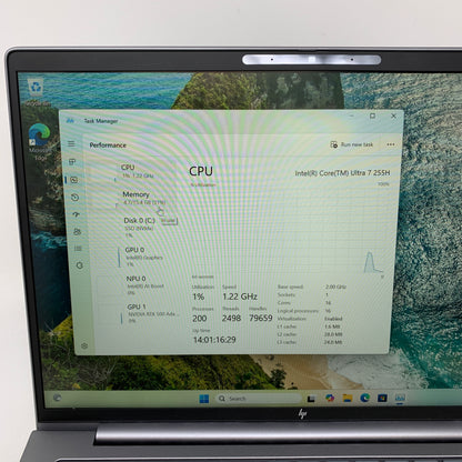 HP ZBook G1I 16" Ultra 7 255H 2.0GHz 16GB RAM 512GB SSD RTX 500 Ada