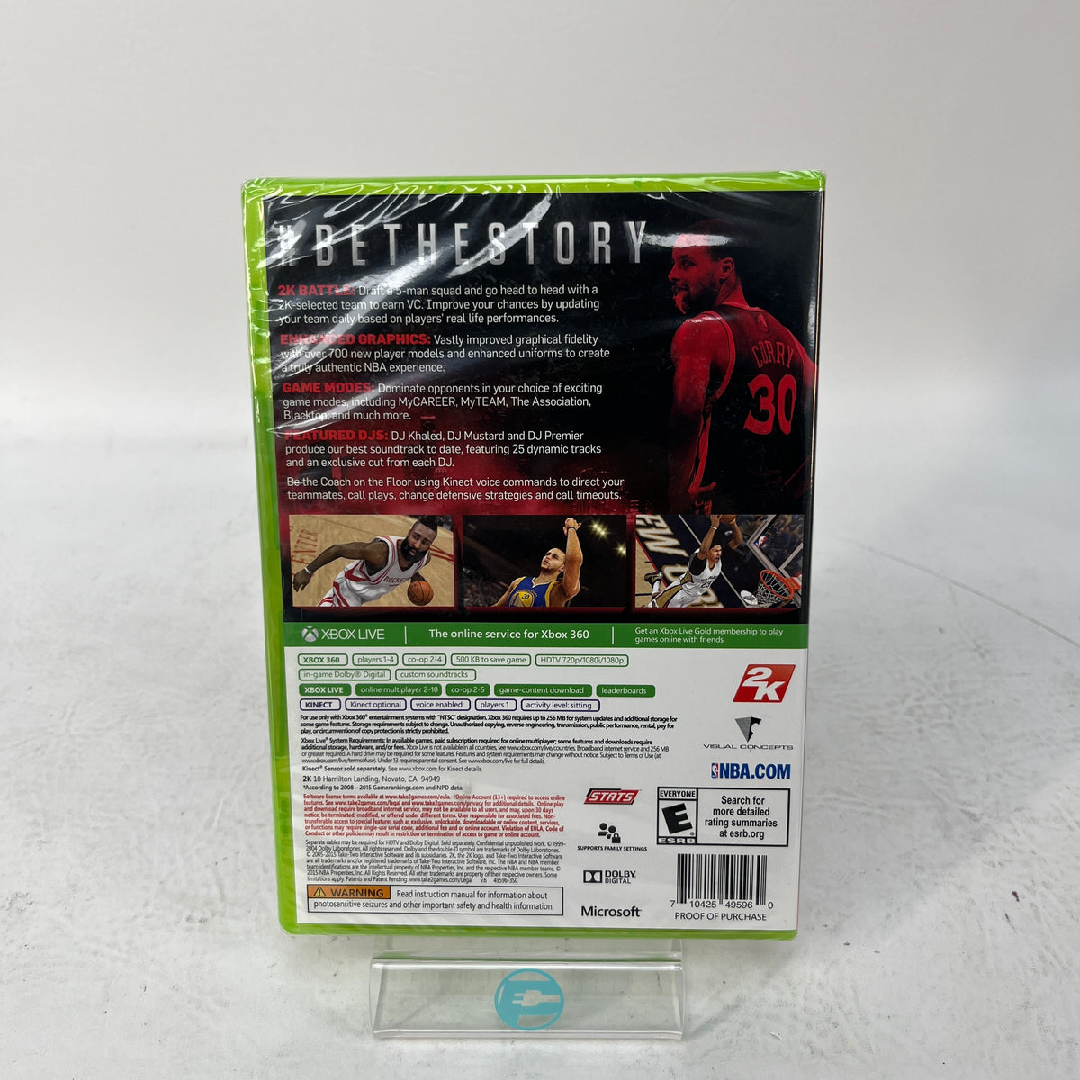 New NBA 2K16 (Microsoft Xbox 360, 2015)