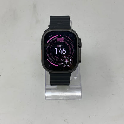 Unlocked Apple Watch Ultra 3 49MM Black Titanium Black Ocean Band MF0J4LW/A